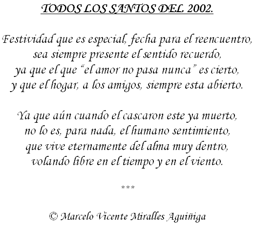 Todos los Santos 2002