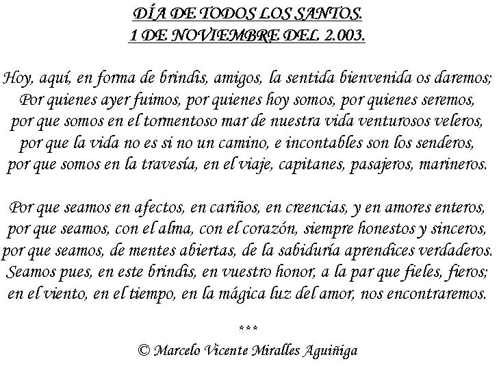 Todos los Santos 2003