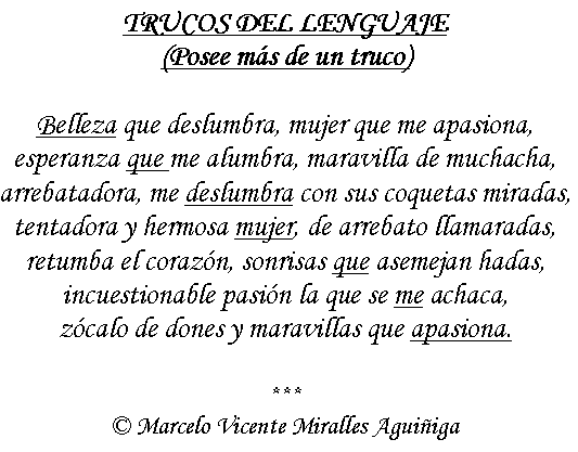 Trucos del lenguaje